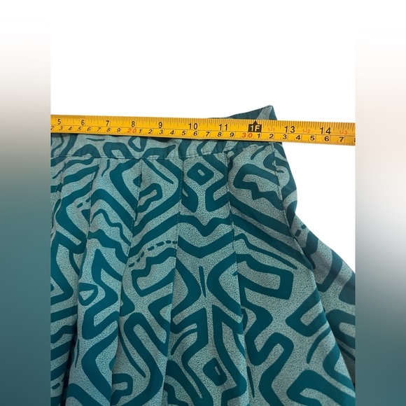 Vintage Le Coq Sportif Geometric Print Tennis Golf Skirt Sz 6 - Picture 6 of 9